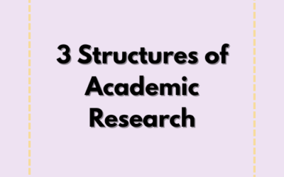 3 Structures of Academic Research