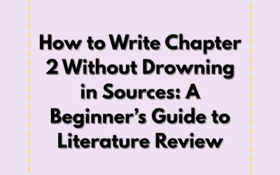 How to Write Literature Without Drowning in Sources