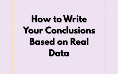 How to Write Your Conclusions Based on Real Data